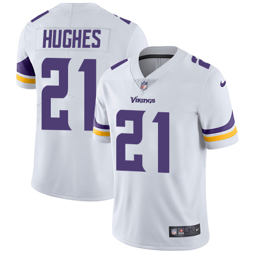 Minnesota Vikings #21 Limited Mike Hughes White Nike NFL Road Men Jersey Vapor Untouchable->youth nfl jersey->Youth Jersey